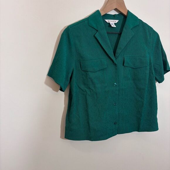 Athleta Echo Top NEW with tags Size XXS Textured Green - Picture 5 of 13